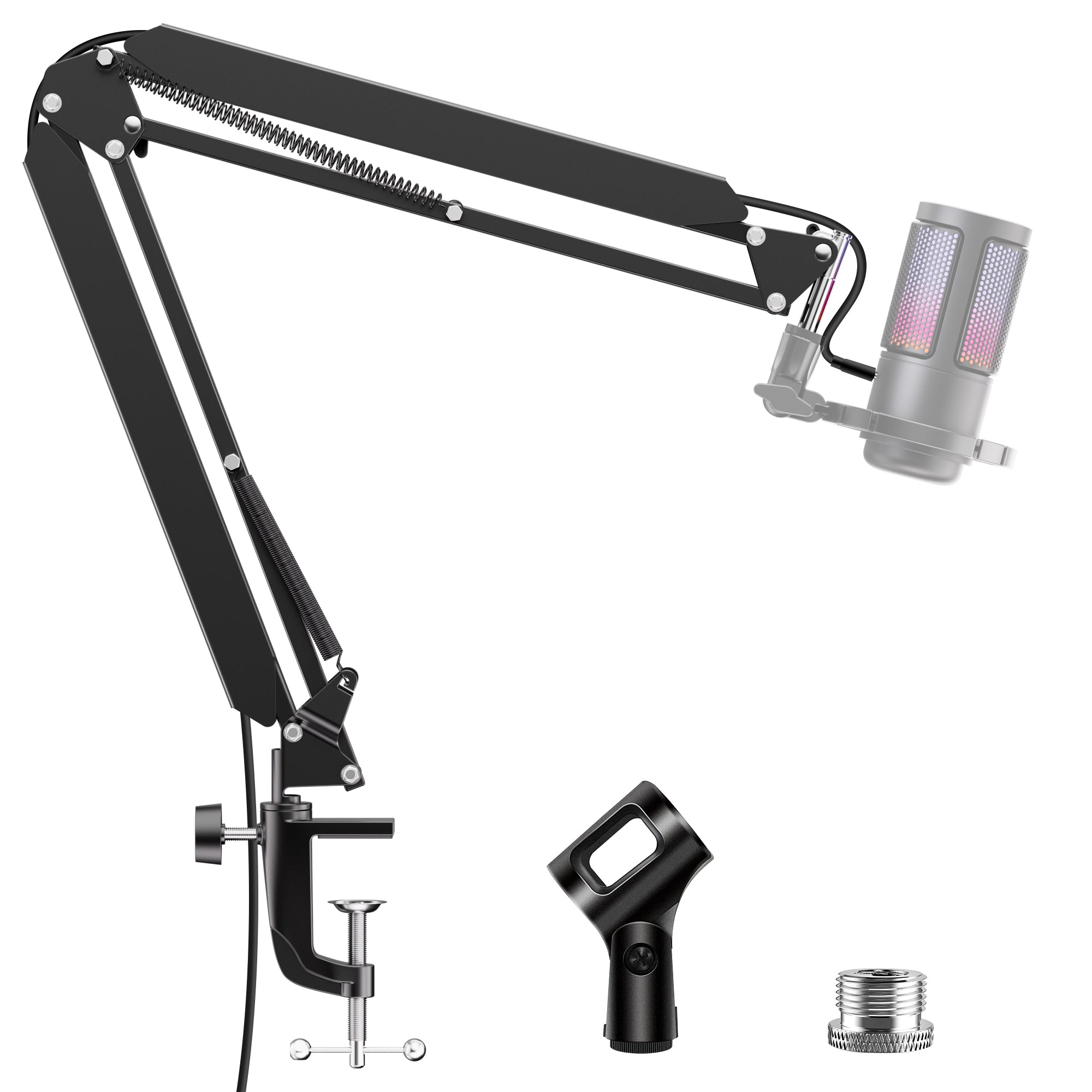 InnoGear Mic Stand, Boom Arm with Cable Management Channels Microphone