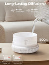 InnoGear Aromatherapy Diffuser & 10 Essential Oils Set, 500ml Essential Oil Diffuser with Remote Control Ultrasonic Cool Mist Scent Humidifier Vaporizer Auto-Off Timer for Room Office Home, White