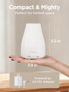 InnoGear Essential Oil Diffuser, Ultrasonic Diffusers for Home Aromatherapy Humidifier for Bedroom Room 7 Colors LED 2 Mist Mode Auto Off, Basic White