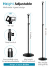 InnoGear Mic Stand, Max Height 66.34" Microphone Stand Floor Detachable Boom Mic Arm Stands with Weighted Round Base for Blue Yeti HyperX QuadCast SoloCast Shure SM58 Samson Q2U Fifine K669B, Large