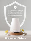 InnoGear Essential Oil Diffuser, Ultrasonic Diffusers for Home Aromatherapy Humidifier for Bedroom Room 7 Colors LED 2 Mist Mode Auto Off, Basic White
