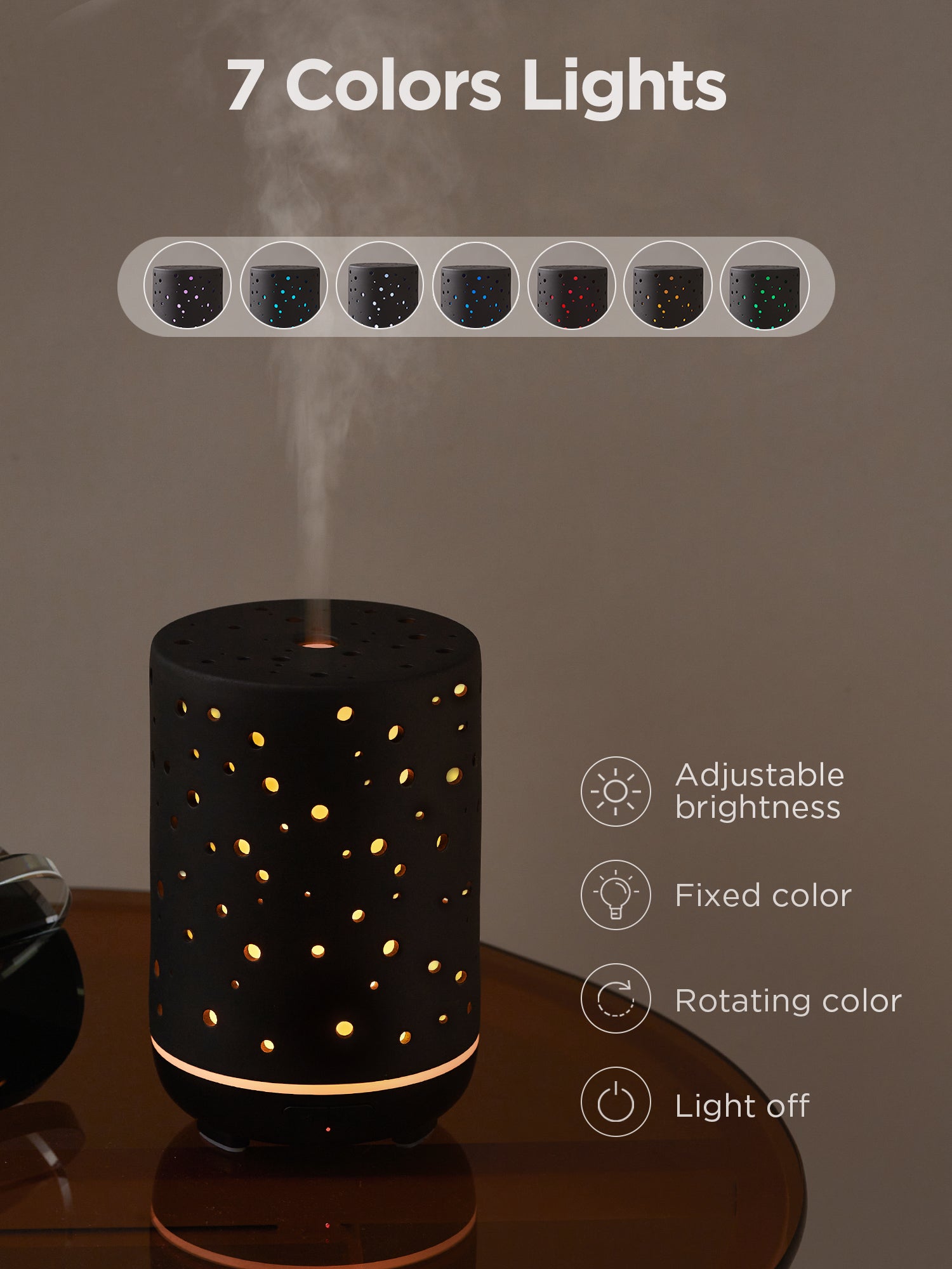 Intercare Diffuser InnoGear Ceramic Diffuser, 150ML Essential Oil Diffuser for Home Handc