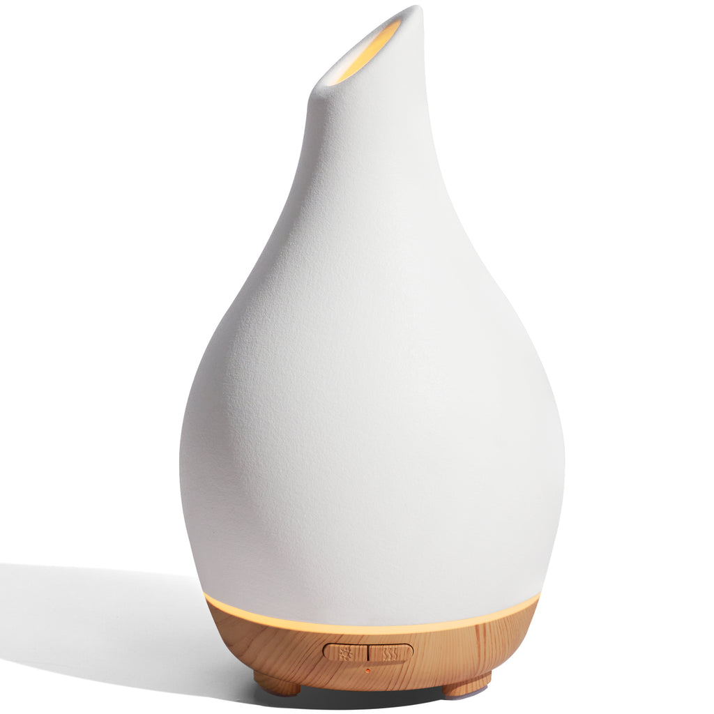InnoGear Essential Oil Diffuser, 150ml Ceramic Diffuser Handcrafted Stone Aromatherapy Diffusers Ultrasonic Cool Mist Humidifier Vaporizer with 2 Mist