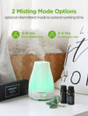 InnoGear Essential Oil Diffuser with Oils, 100ml Aromatherapy Diffuser with 6 Essential Oils Set, Aroma Cool Mist Humidifier Gift Set, Grey Wood Grain