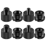 InnoGear 8 Pieces Mic Stand Adapter, 5/8 Female to 3/8 Male 3/8 Female to 5/8 Male 5/8 Female to 1/4 Male 1/4 Female to 5/8 Male Screw Thread Adapter Accessories  for Microphone Stand Boom Arm Camera Tripod