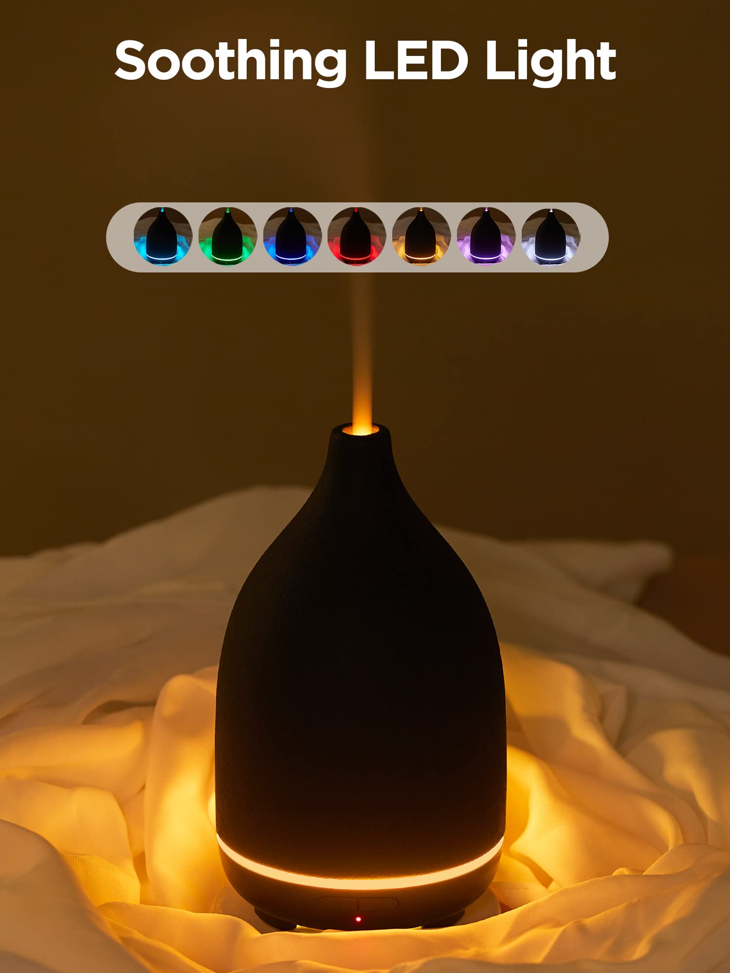 InnoGear Oil Diffuser, 150ML Handcrafted Ceramic Diffuser for Essentia