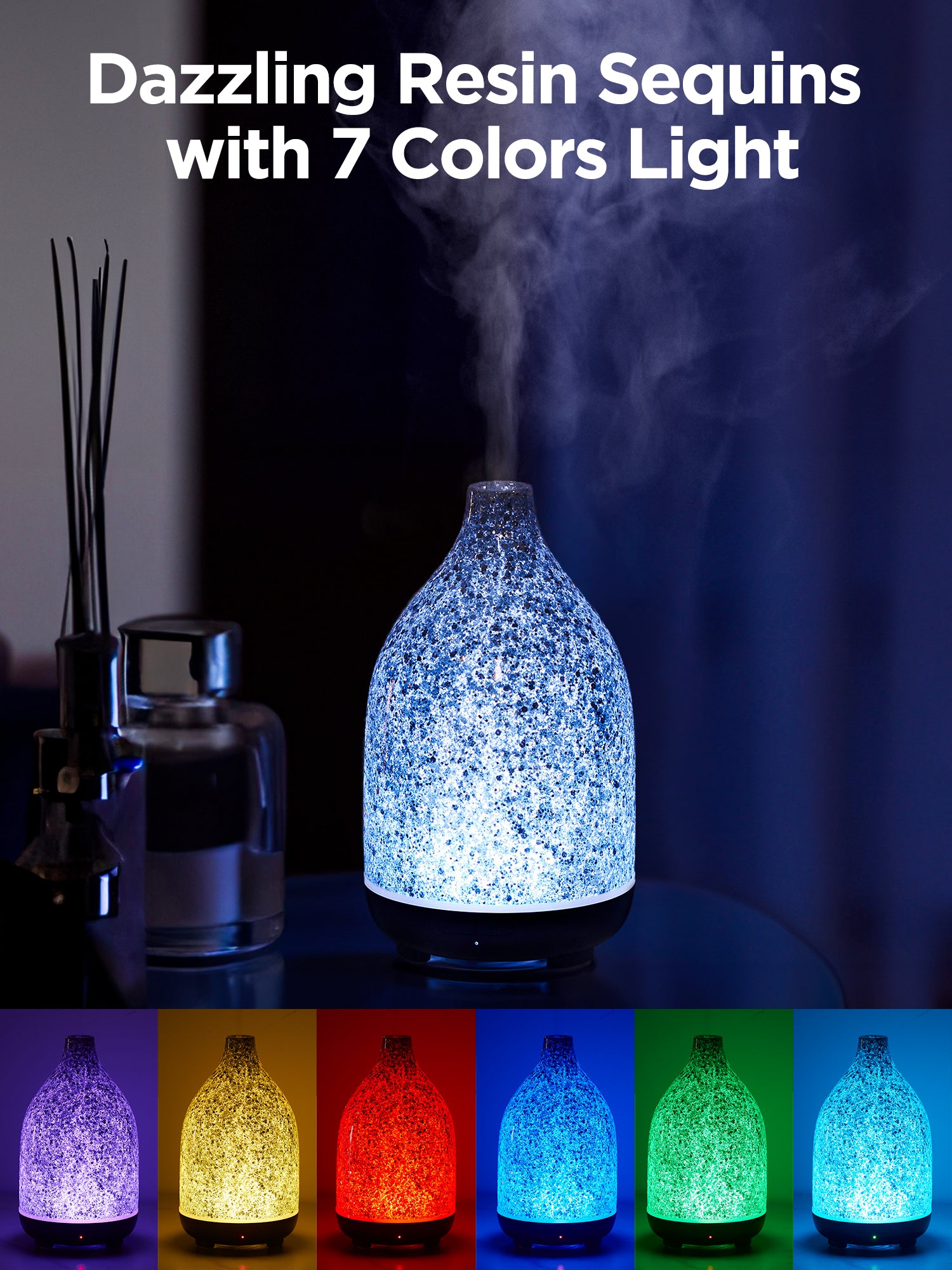 Silver essential oil diffuser new arrivals