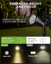 InnoGear Solar Lights for Outside, Solar Lights Outdoor Waterproof Solar Garden Yard Spot Lights Spotlight Pathway Landscape Lighting Wall Light Auto On/Off, Pack of 2 (Warm White)