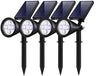 InnoGear Solar Lights for Outside, Solar Lights Outdoor Waterproof Solar Garden Yard Spot Lights Spotlight Pathway Landscape Lighting Wall Light Auto On/Off, Pack of 4 (Cool White)