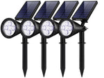InnoGear Solar Lights for Outside, Solar Lights Outdoor Waterproof Solar Garden Yard Spot Lights Spotlight Pathway Landscape Lighting Wall Light Auto On/Off, Pack of 4 (Cool White)