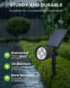 InnoGear Solar Lights for Outside, Solar Lights Outdoor Waterproof Solar Garden Yard Spot Lights Spotlight Pathway Landscape Lighting Wall Light Auto On/Off, Pack of 4 (Cool White)
