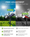 InnoGear Solar Lights for Outside, Solar Lights Outdoor Waterproof Solar Garden Yard Spot Lights Spotlight Pathway Landscape Lighting Wall Light Auto On/Off, Pack of 4 (Cool White)