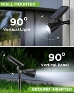 InnoGear Solar Lights for Outside, Solar Lights Outdoor Waterproof Solar Garden Yard Spot Lights Spotlight Pathway Landscape Lighting Wall Light Auto On/Off, Pack of 4 (Cool White)
