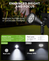 InnoGear Solar Lights for Outside, Solar Lights Outdoor Waterproof Solar Garden Yard Spot Lights Spotlight Pathway Landscape Lighting Wall Light Auto On/Off, Pack of 4 (Cool White)