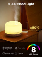 InnoGear 500ml Essential Oil Diffuser with Remote Control, Premium Ultrasonic Aromatherapy Diffusers Scent Humidifier Vaporizer Auto-Off Timer for Large Room Home, White