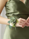 InnoGear Artificial Flowers, 50 Pcs Elf Green Rose Foam Fake Roses Bulk with Stems for Decoration DIY Wedding Bouquets Centerpieces Bridal Shower Party Christmas Tree