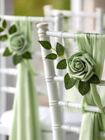 InnoGear Artificial Flowers, 50 Pcs Elf Green Rose Foam Fake Roses Bulk with Stems for Decoration DIY Wedding Bouquets Centerpieces Bridal Shower Party Christmas Tree