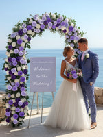 InnoGear Artificial Flowers, 50 Pcs Shades of Purple Foam Fake Roses Bulk with Stems for Decoration Celebration DIY Wedding Bouquets Centerpieces Bridal Shower Party Christmas Tree