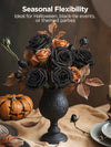 InnoGear Artificial Roses Foam Flowers, 50 Pcs Black Roses Artificial Flowers Fake Roses for Decoration DIY Wedding Bouquets Centerpieces Bridal Shower Party Valentine's Day Christmas Xmas