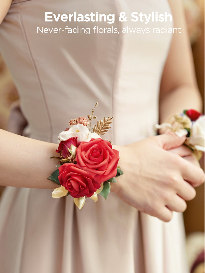 InnoGear Artificial Roses Foam Flowers, 50 Pcs Red Roses Artificial Flowers Fake Roses for Decoration DIY Wedding Bouquets Centerpieces Bridal Shower Party Valentine's Day Christmas Xmas