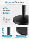 InnoGear Desktop Microphone Stand, 4 Pack Upgraded Adjustable Table Mic Stand with Mic Clip and 5/8" Male to 3/8" Female Screw for Blue Yeti Snowball Spark & Other Microphone