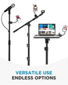 InnoGear Mic Stand Phone Holder, Flexible Phone Holder for Microphone Stand iPhone Mic Stand Holder, Music Stand Accessories Phone Mount for iPhone 16 15 14 13 12 MAX Pro Samsung Galaxy All Phones