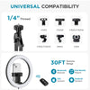 InnoGear Ring Light for Iphone, 10" Selfie Ring Light with Arm Stand Overhead Camera Mount LED Selfie Light with Phone Holder Remote Desk Light Canvas Lamp for Video Recording TikTok Live Stream