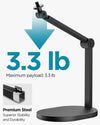 InnoGear Studio Mic Stand, Max Load 3.3 lb Microphone Arm Desk Mount Desktop Microphone Stand for Fifine AM8 K669B Blue Yeti HyperX QuadCast SoloCast AT2020, Webcams Cameras