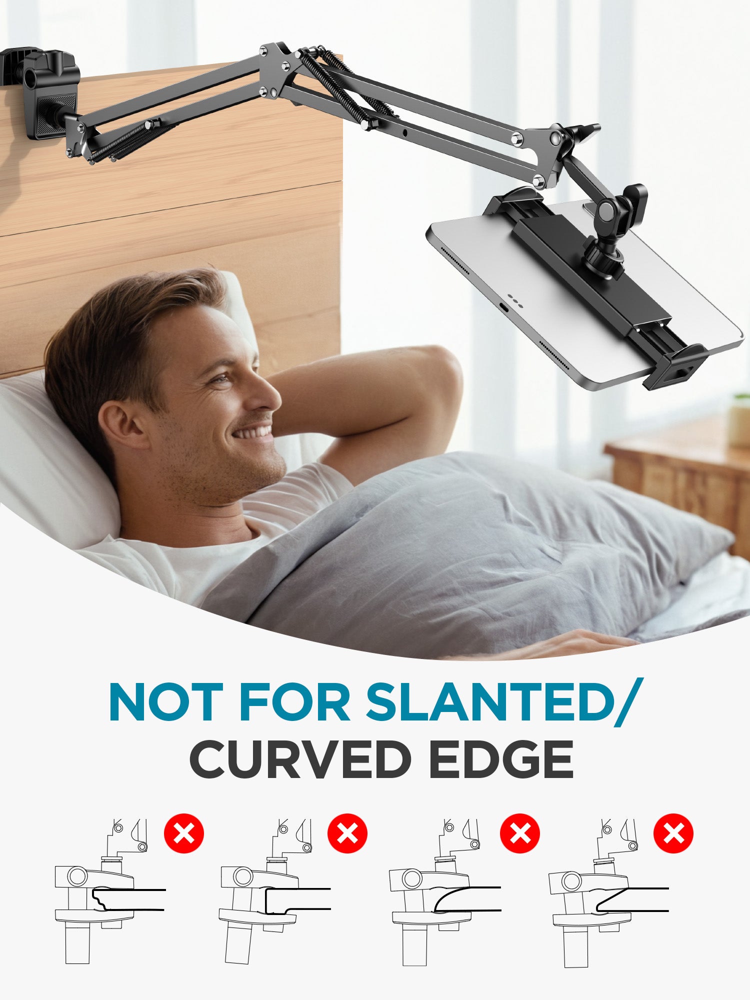 InnoGear Tablet Stand, Tablet Holder Adjustable Phone Holder Mount for