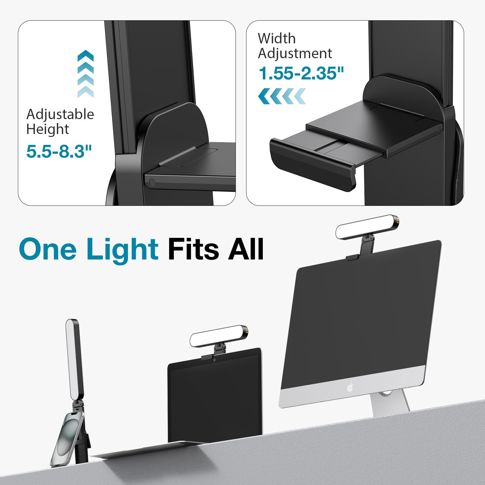 InnoGear Video Conference Light, On-Camera Video Lights for Monitor De