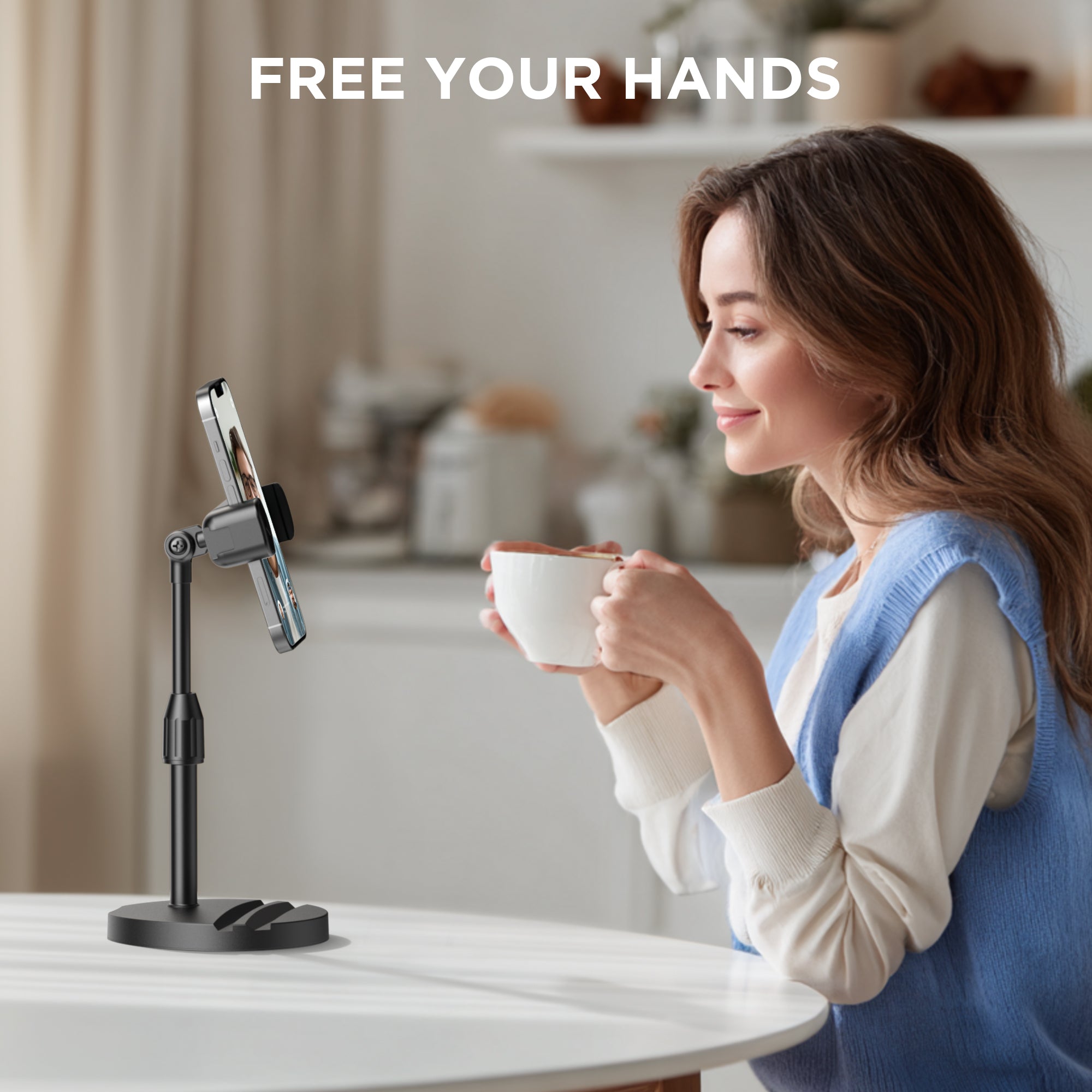 InnoGear Webcam Mount for Desk, Table Telescopic Webcam Stand with Pho