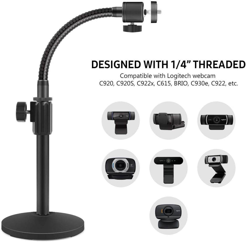 InnoGear Adjustable Desktop Stand Flexible Holder Stand Tripod Head