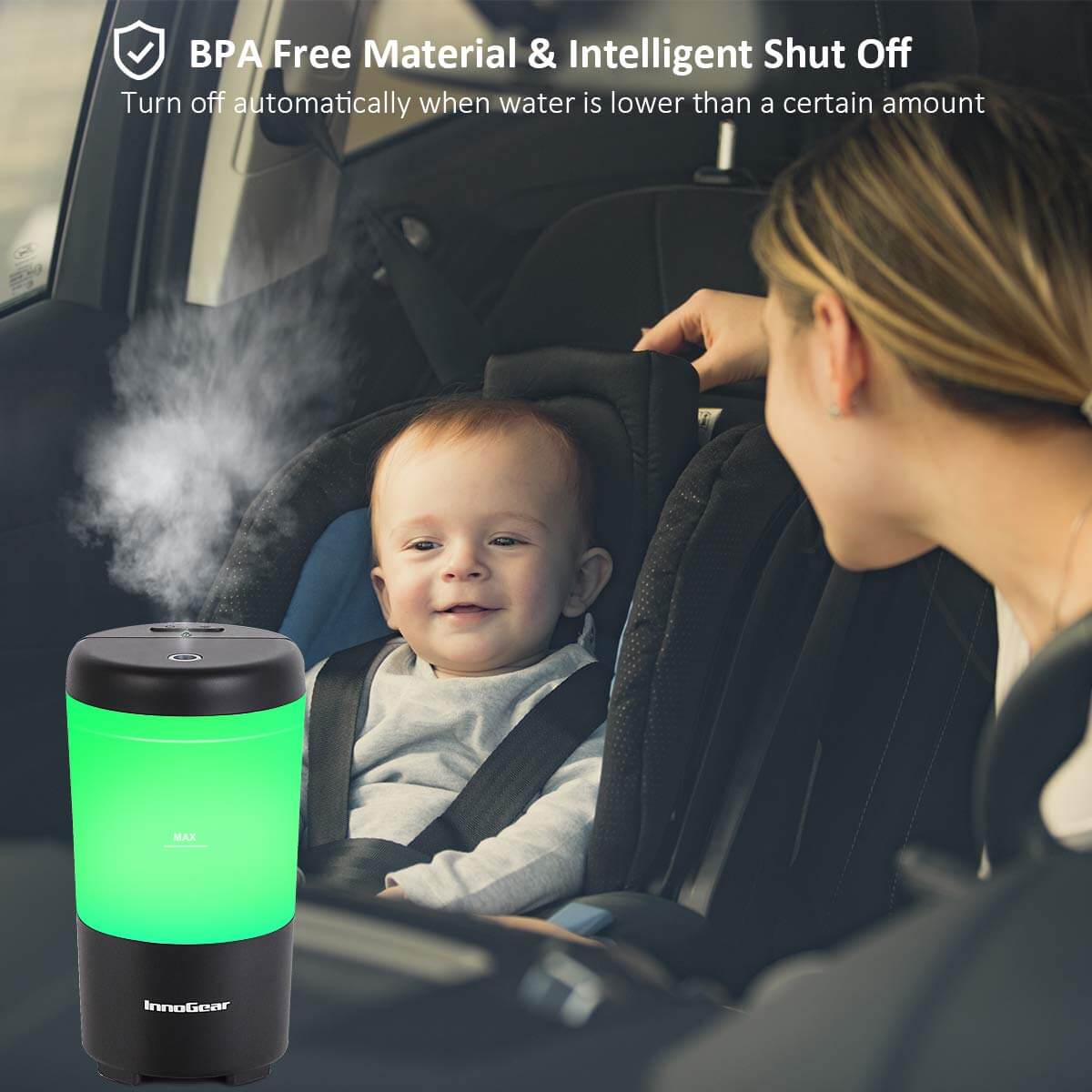 InnoGear Car Diffuser Aromatherapy Essential Oil Diffuser Air Refresher