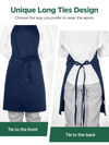 InnoGear 2 Pack Unisex Adjustable Bib Apron with 2 Pockets Cooking Kitchen Chef Women Men Aprons for Home Kitchen, Restaurant, Coffee house (Blue, Polyester) [UK]
