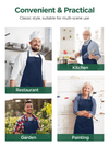 InnoGear 2 Pack Unisex Adjustable Bib Apron with 2 Pockets Cooking Kitchen Chef Women Men Aprons for Home Kitchen, Restaurant, Coffee house (Blue, Polyester) [UK]