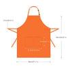 InnoGear 2 Pack Unisex Adjustable Bib Apron with 2 Pockets Cooking Kitchen Chef Women Men Aprons for Home Kitchen, Restaurant, Coffee house (Orange, Polyester) [UK]
