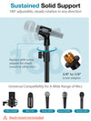 InnoGear Desktop Microphone Stand, Upgraded Adjustable Table Mic Stand with Mic Clip and 5/8" Male to 3/8" Female Screw for Blue Yeti Snowball Spark & Other Microphone