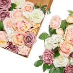 AF24G Artificial Faux Flowers, Garden Dusty Rose