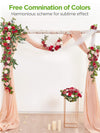 BU050 Artificial Faux Flowers, 50 pcs, Burgundy