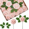 AF206B Artificial Faux Flowers, 25 pcs, Blush