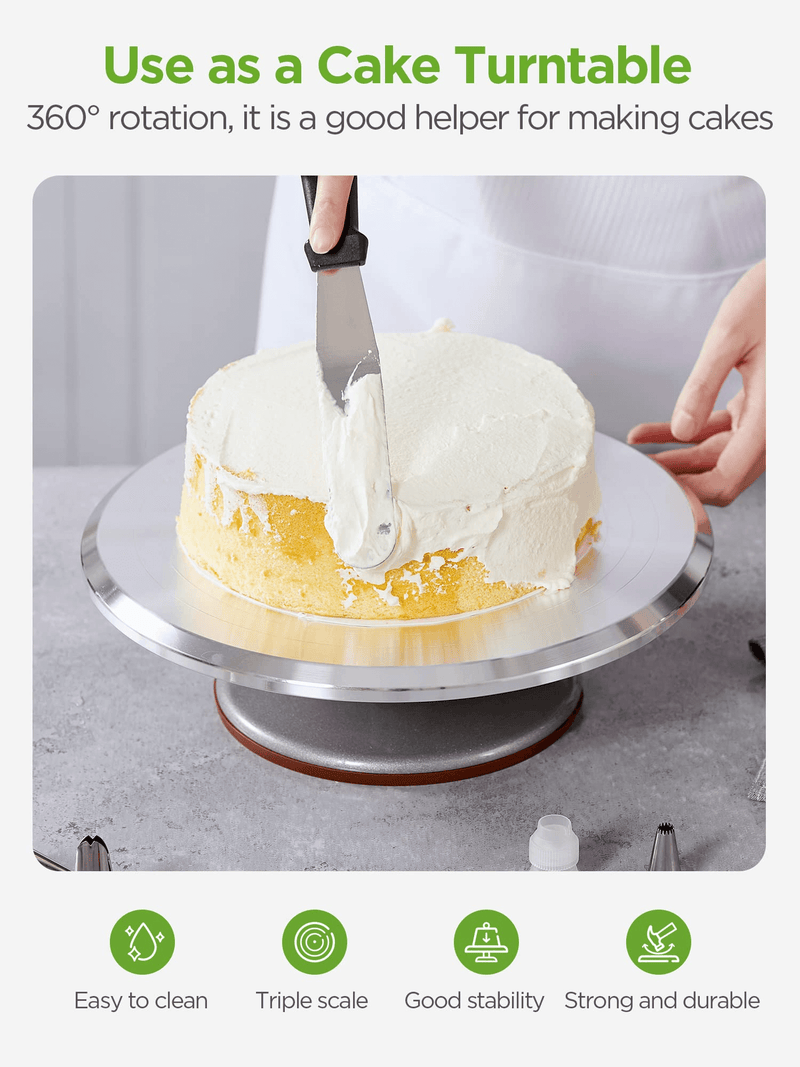 12 Rotating Revolving Cake Stand Turntable Pastry Cake Baking