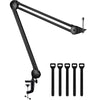 InnoGear Microphone Arm Stand, Heavy Duty Mic Arm Microphone Stand Suspension Scissor Boom Stands with Mic Clip and Cable Ties for Blue Yeti Snowball and Blue Yeti Nano