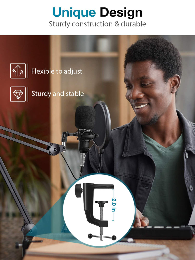 Studio Table Mount Recording Studio Microphone Stand