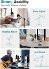 InnoGear Microphone Pop Filter, Enhanced Layers Shield with Flexible Gooseneck Clip Stabilizing Arm [UK]