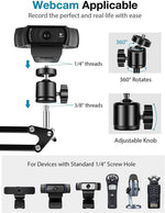 InnoGear Microphone Stand, Mic Stand with Phone Holder, Pop Filter, Shock Mount, Microphone Windscreen, Mic Clip, Table Mounting Clamp, Cable Ties, 3/8'' to 5/8'' Screw Adapter [UK]