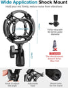 InnoGear Microphone Stand, Mic Stand with Phone Holder, Pop Filter, Shock Mount, Microphone Windscreen, Mic Clip, Table Mounting Clamp, Cable Ties, 3/8'' to 5/8'' Screw Adapter [UK]