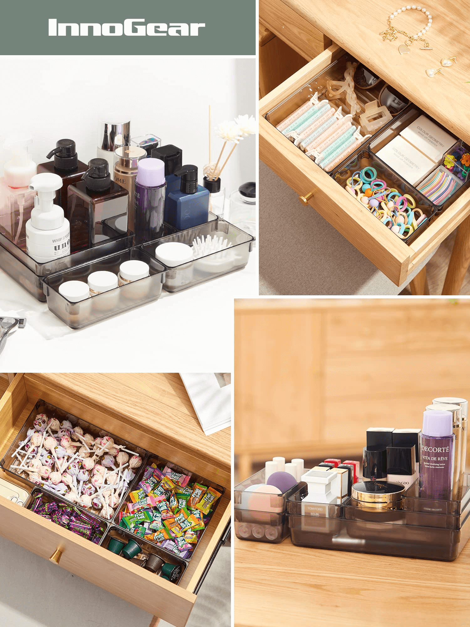 Stationery top drawer organiser