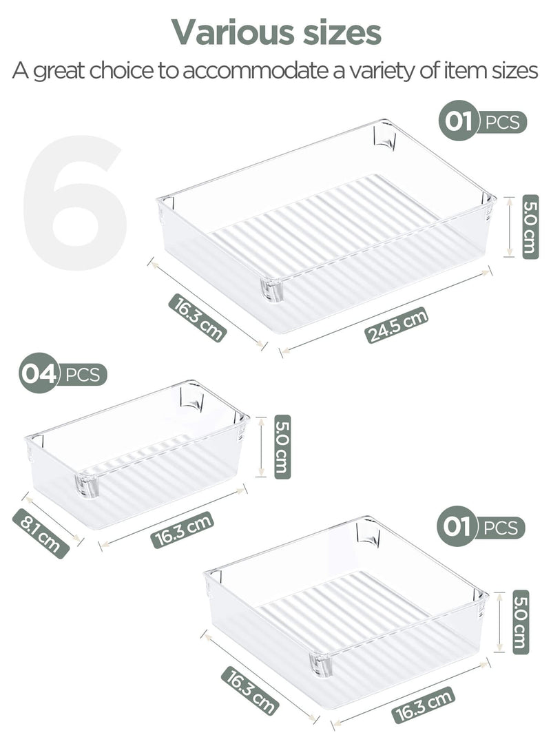 IKEA : SKUBB : Drawer Organizing Boxes - Set of 6