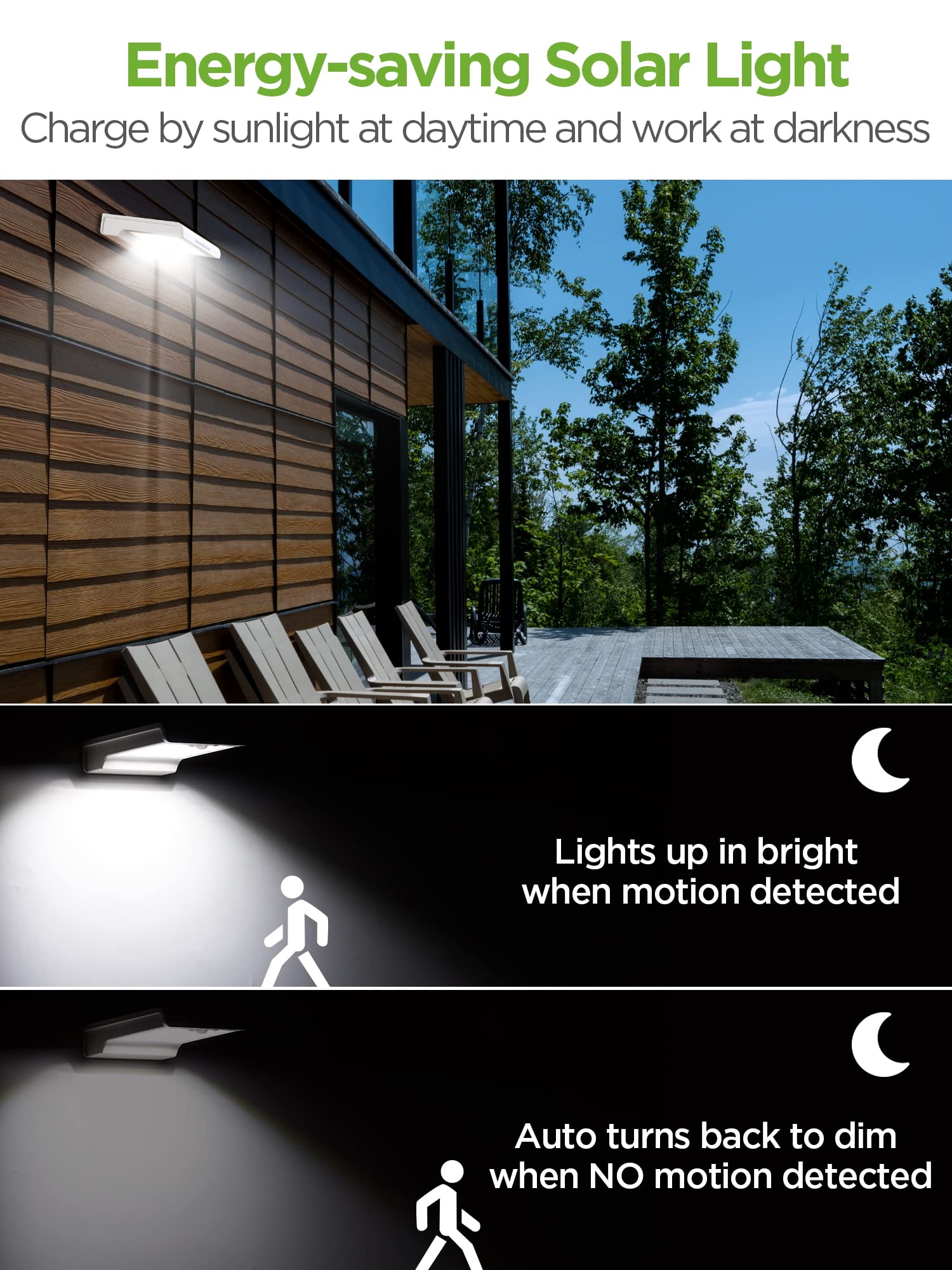 Solar light no motion sensor best sale