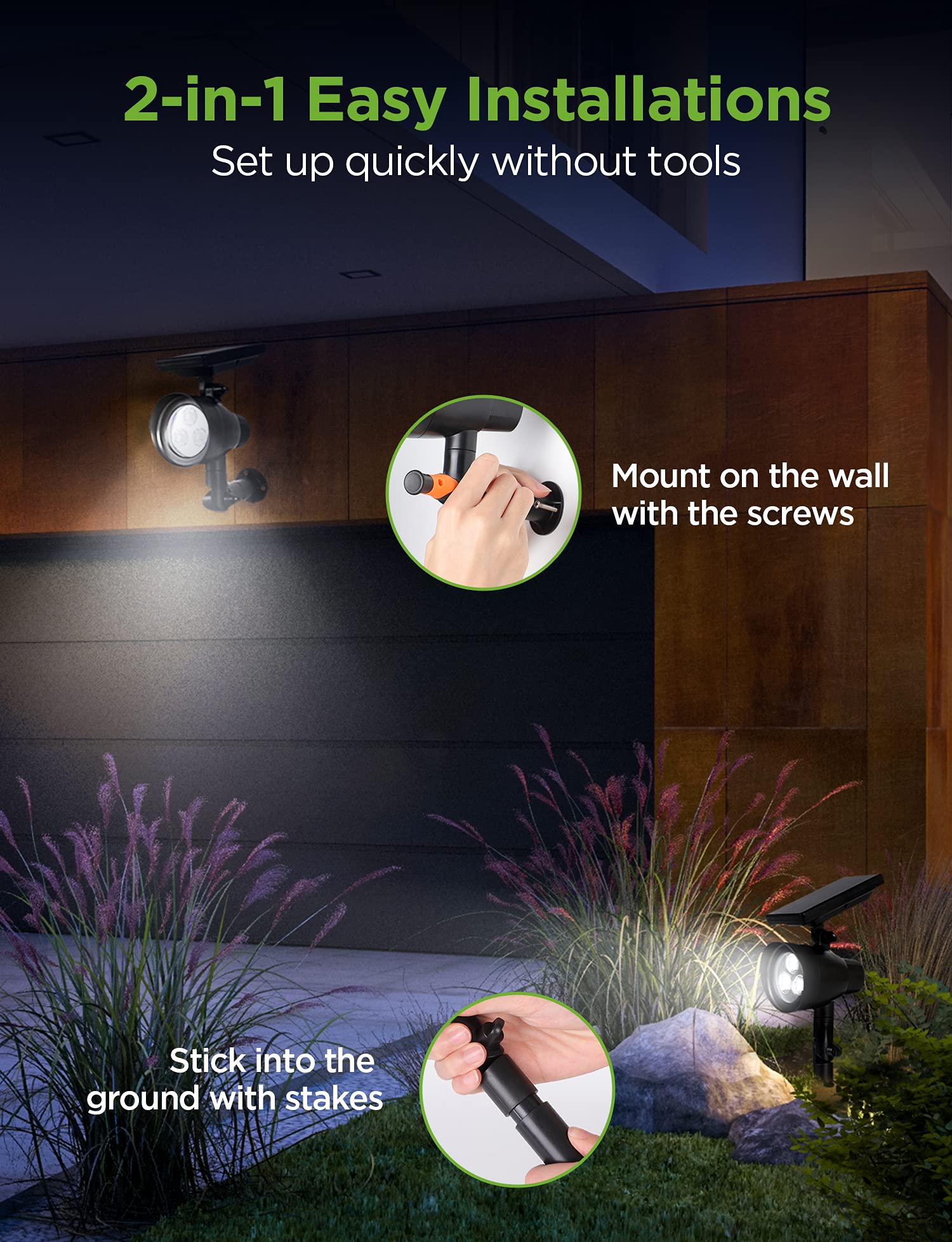Innogear upgraded solar deals lights